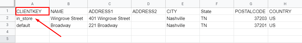 clieny key csv